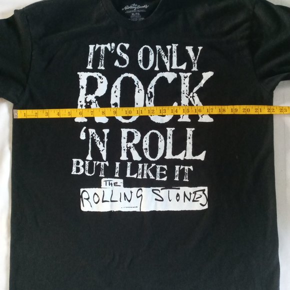 Rolling Stones "Its only Rock N Roll but I like it black Tee Size XL - Picture 3 of 6